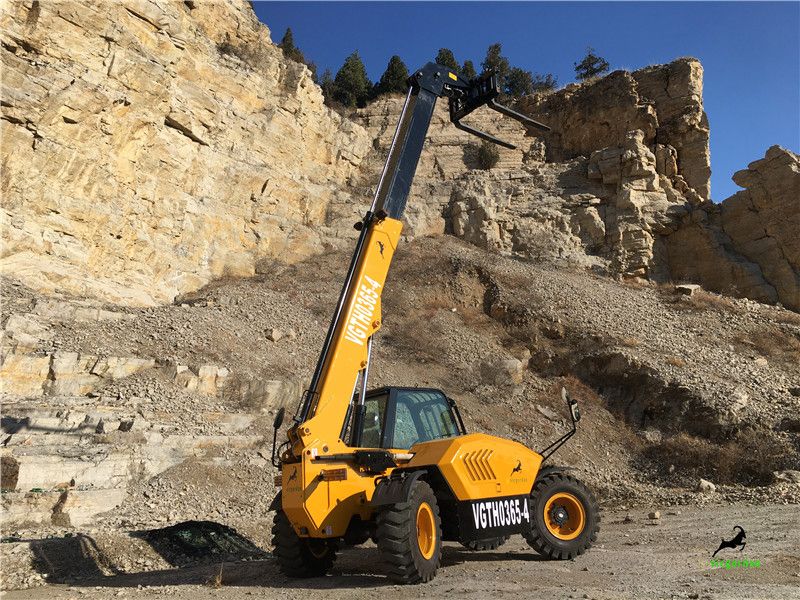 Our 3 ton telehandler 6.8 m lifting with 4WD&4WS axle finished inspection.