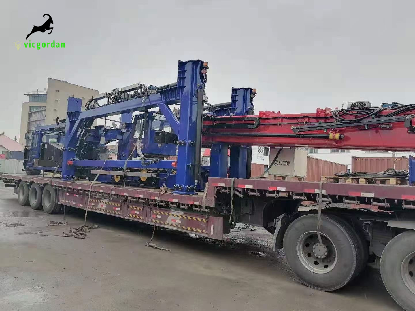 2020.15th Mar. Our Vicgordan 35 ton straddle carrier for container yard going to Nigeria market After 3 month R