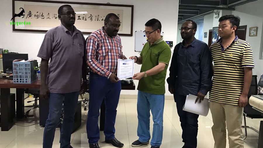 successful acceptance of 30 mini excavators by our African friends