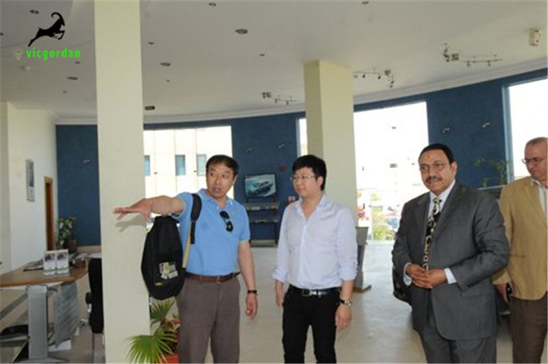 On June 5th, 201 Egyptian customers visits vicgordan port machinery factory