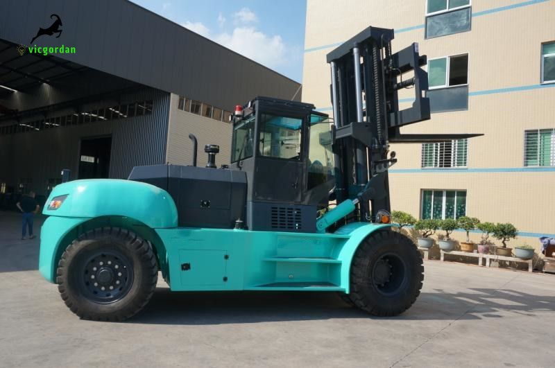 On Aug 5th, 2019 20 ton diesel forklift VGF-200 with 2m fork is going to customer ship yard.