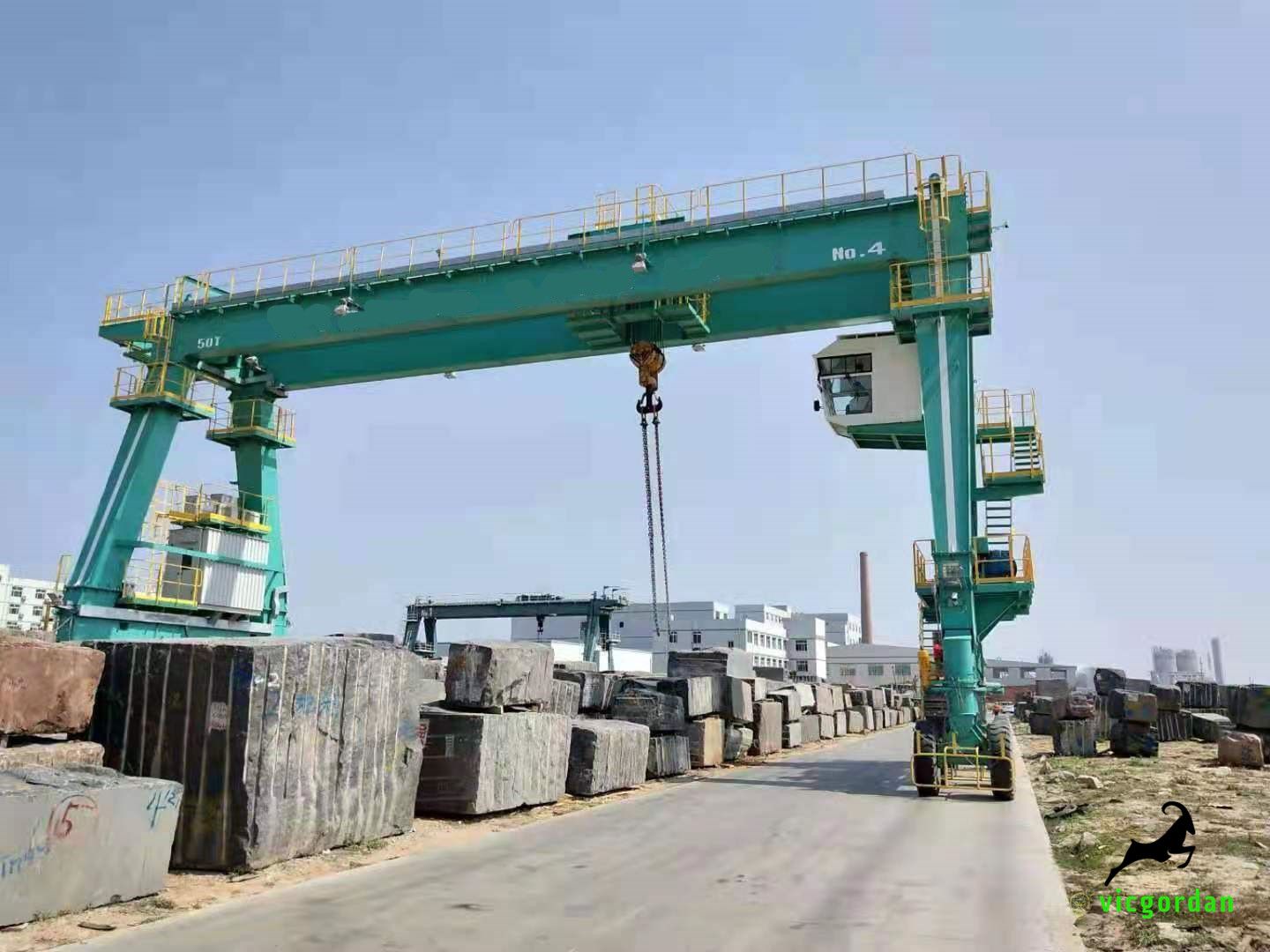 2021.9th July. Our Vicgordan 50 ton Rubber Tire Gantry Crane for stone yard going to India market After 6 month R&D and Rigorous testing. The capacity of this c
